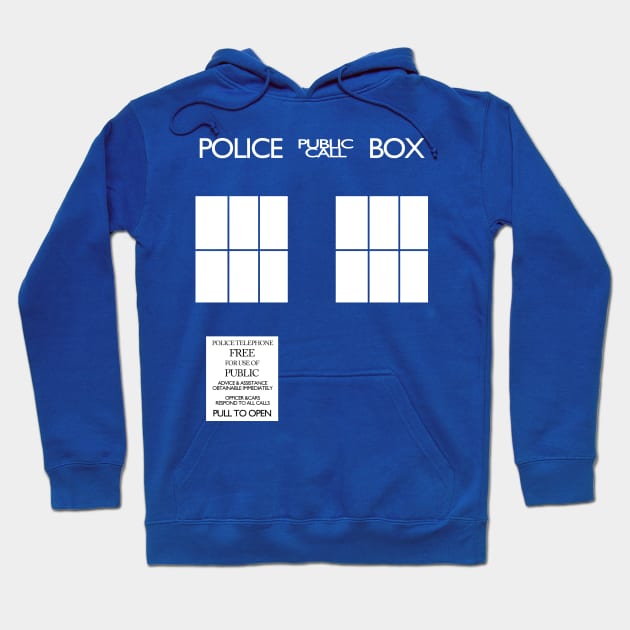 Public Call Police Box Hoodie by chrismcquinlanart